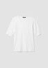 Organic Cotton Stretch Rib Crew Neck Top