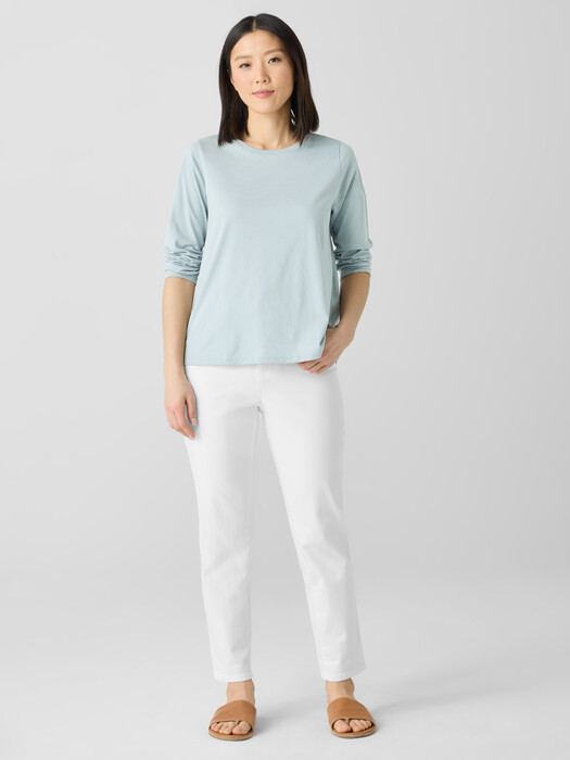 Organic Pima Cotton Jersey Long-Sleeve Tee