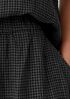 Puckered Organic Linen Pocket Skirt