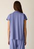 Organic Cotton Interlock Notch Collar Sleep Shirt