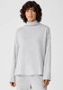 Cozy Brushed Terry Funnel Neck Box-Top