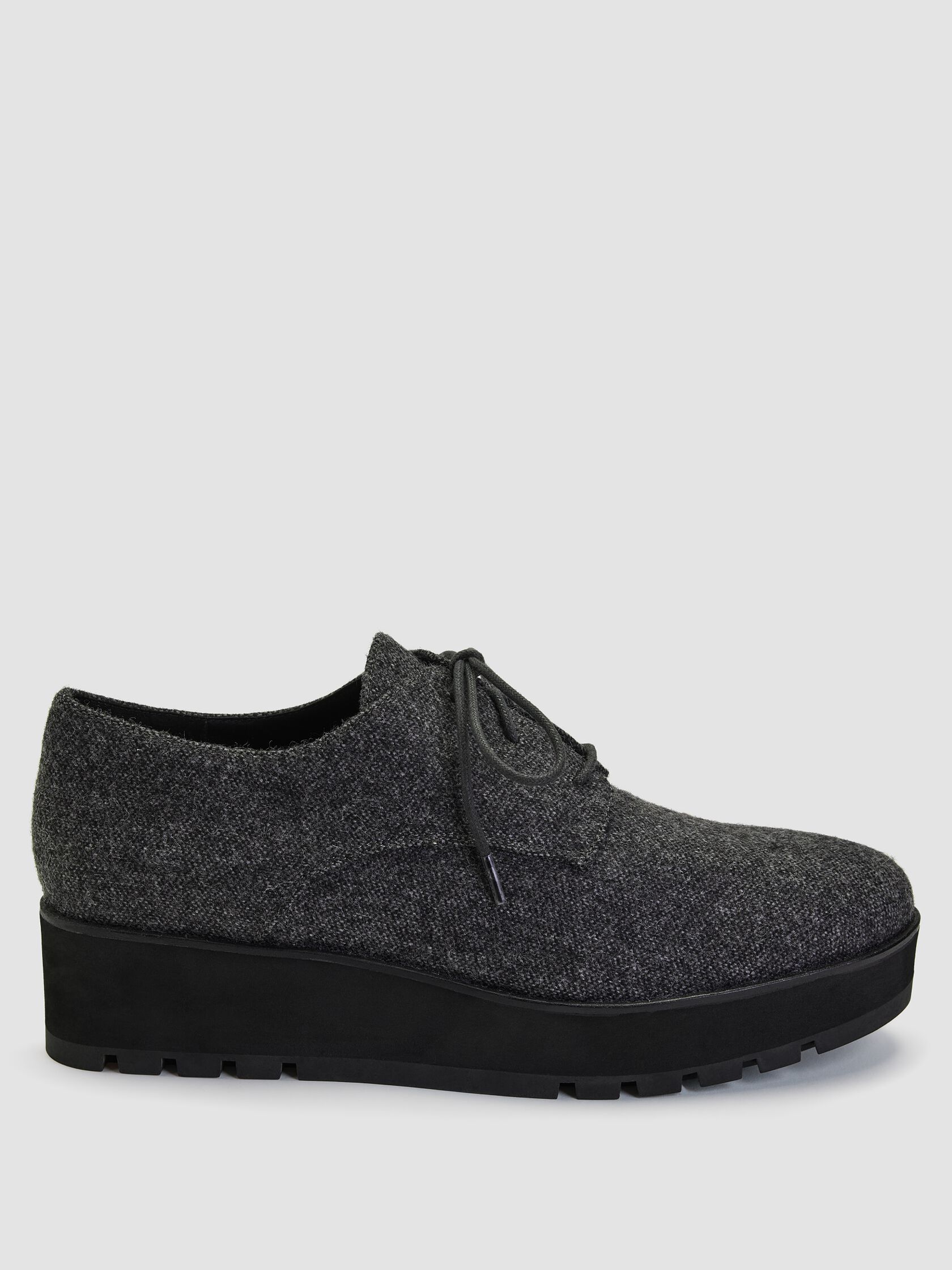 Eddy Mélange Herringbone Platform Oxford
