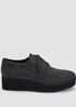 Eddy Mélange Herringbone Platform Oxford