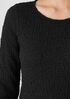 Bubble Jacquard Round Neck Top