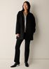 Soft Wool Melton High Collar Coat
