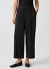 Sandwashed Cupro Knit Pleated Pant