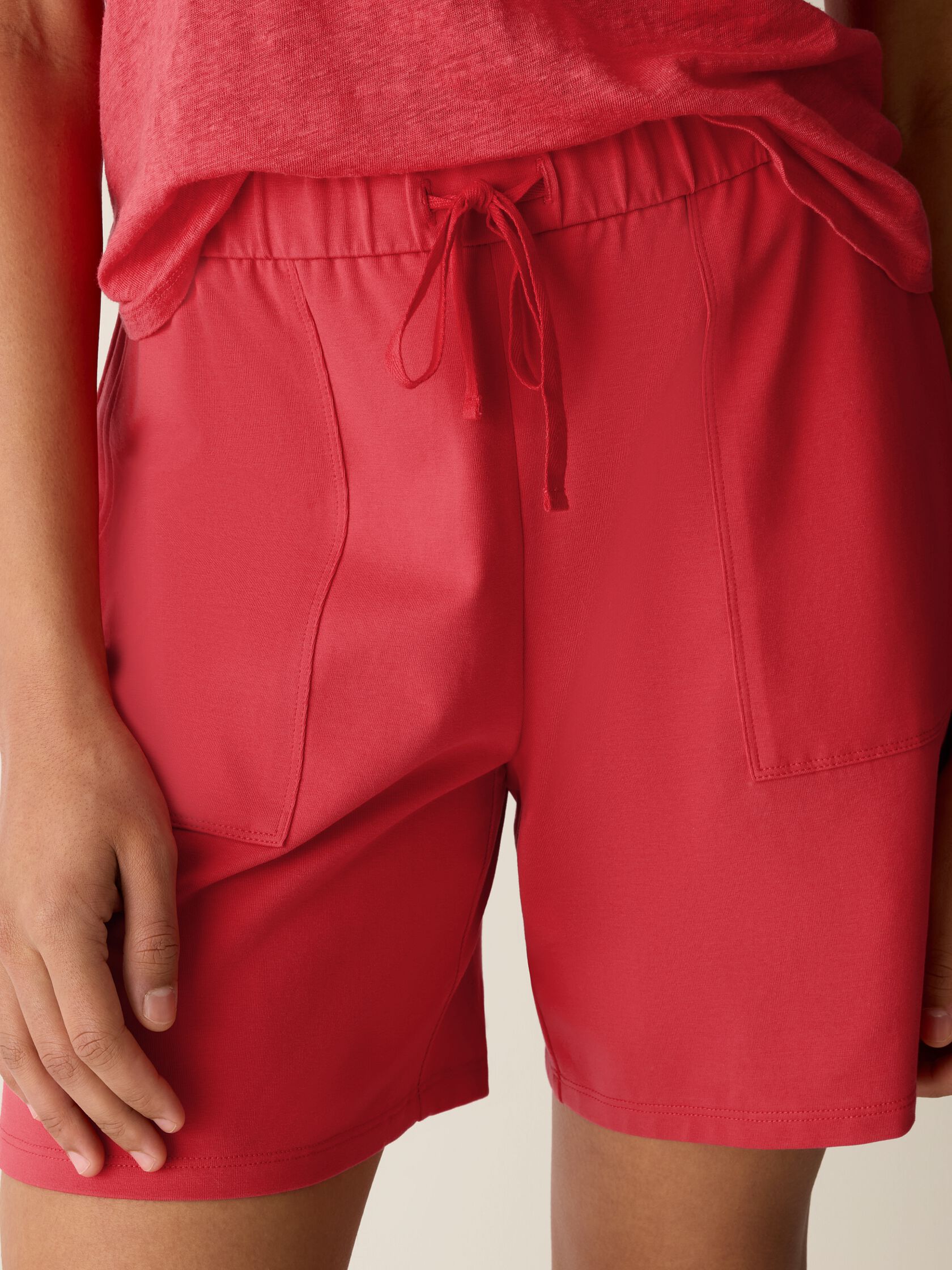 Pima Cotton Stretch Jersey Walking Shorts