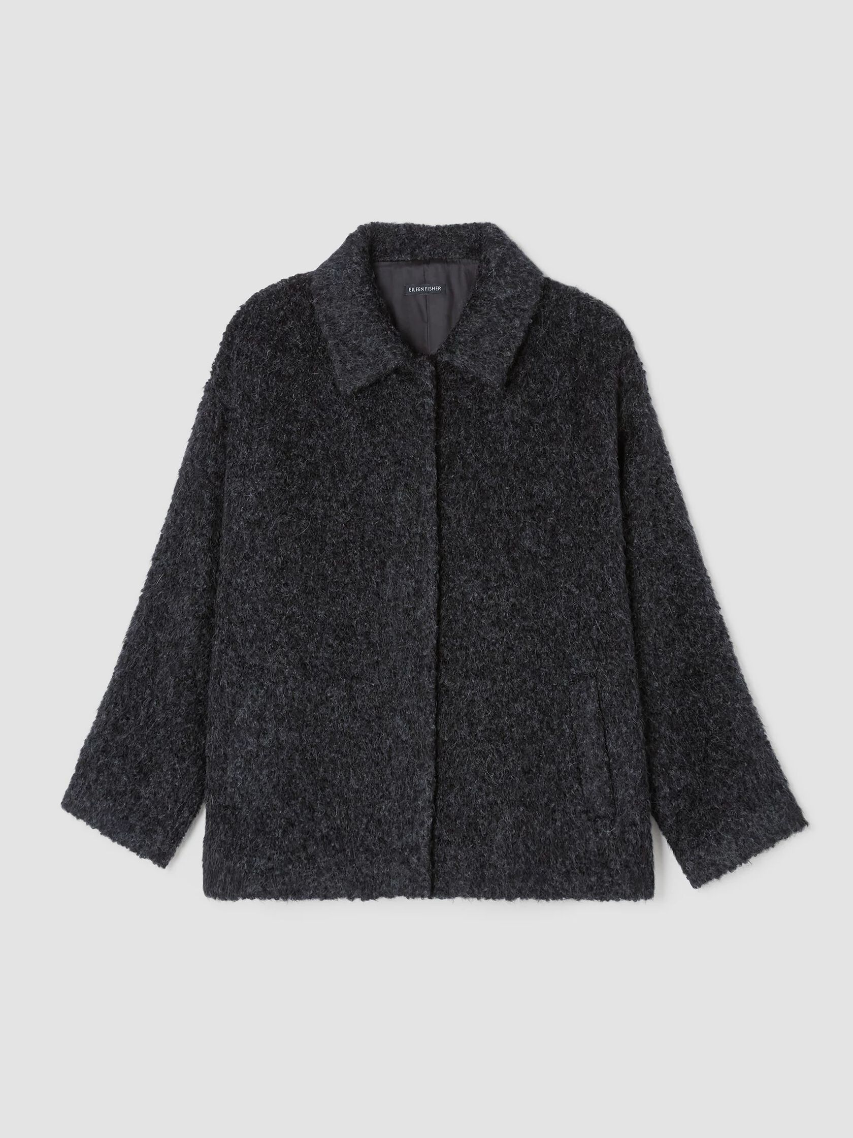 Alpaca Boucle Classic Collar Short Coat