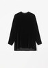 Velvet Mock Neck Top