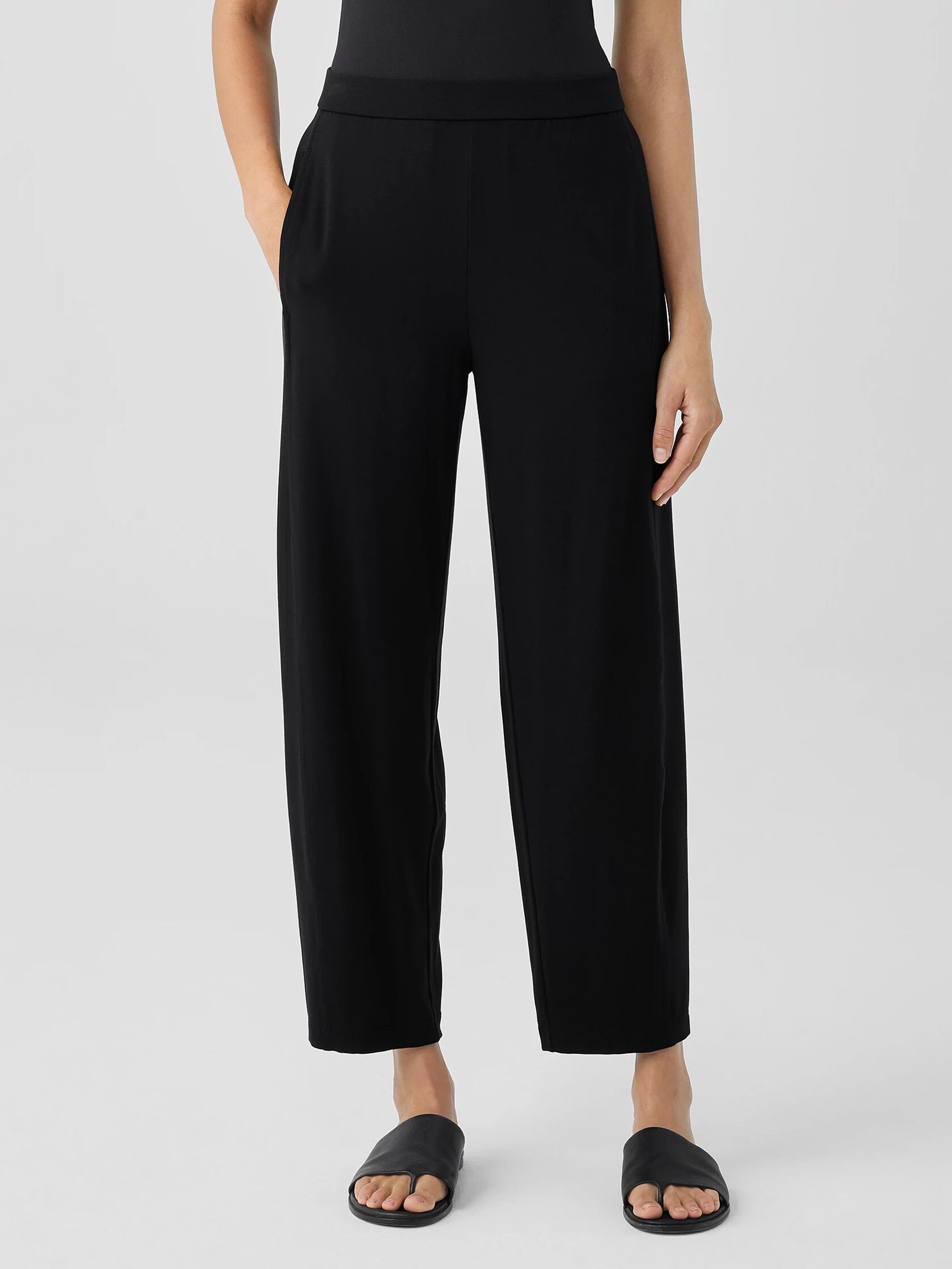 Stretch Jersey Knit Lantern Pant