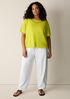 Organic Linen Cotton Round Neck Top