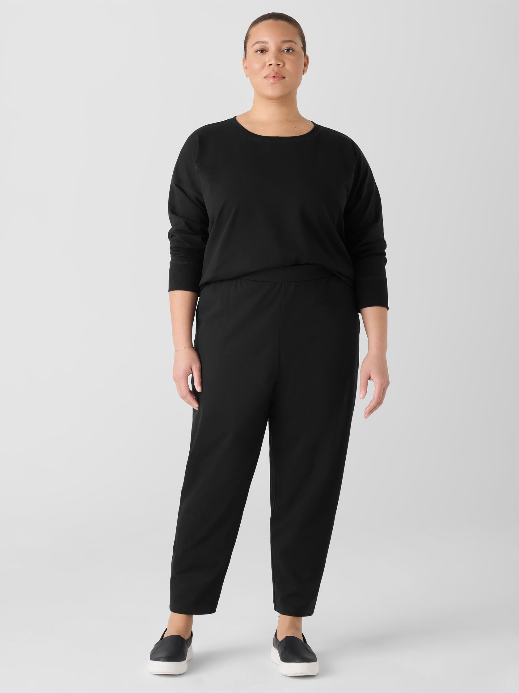 Pima Cotton Stretch Jersey Tapered Pant