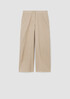 Cotton Hemp Stretch Wide-Leg Pant