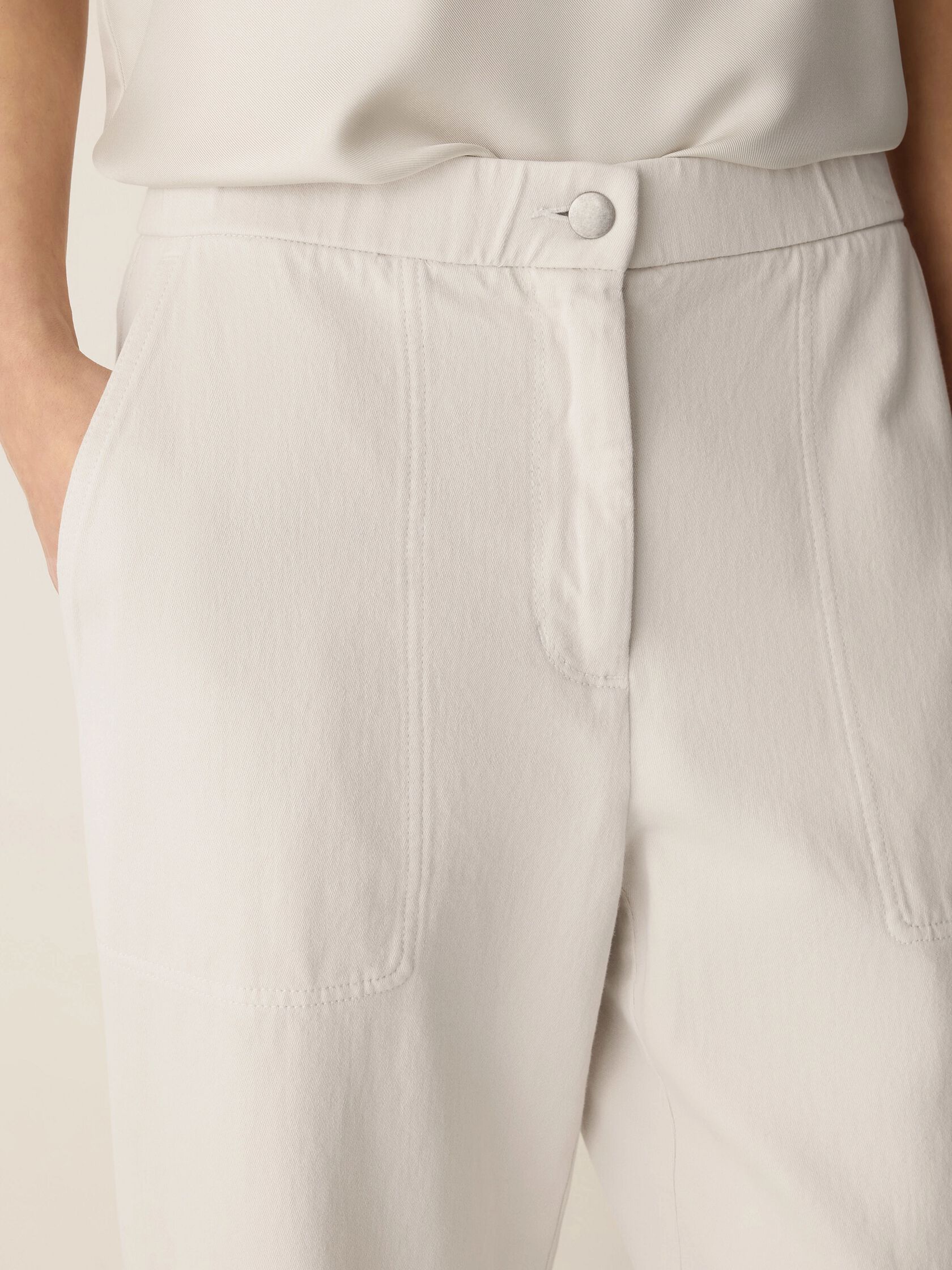 Garment-Dyed Utility Cotton Straight Pant