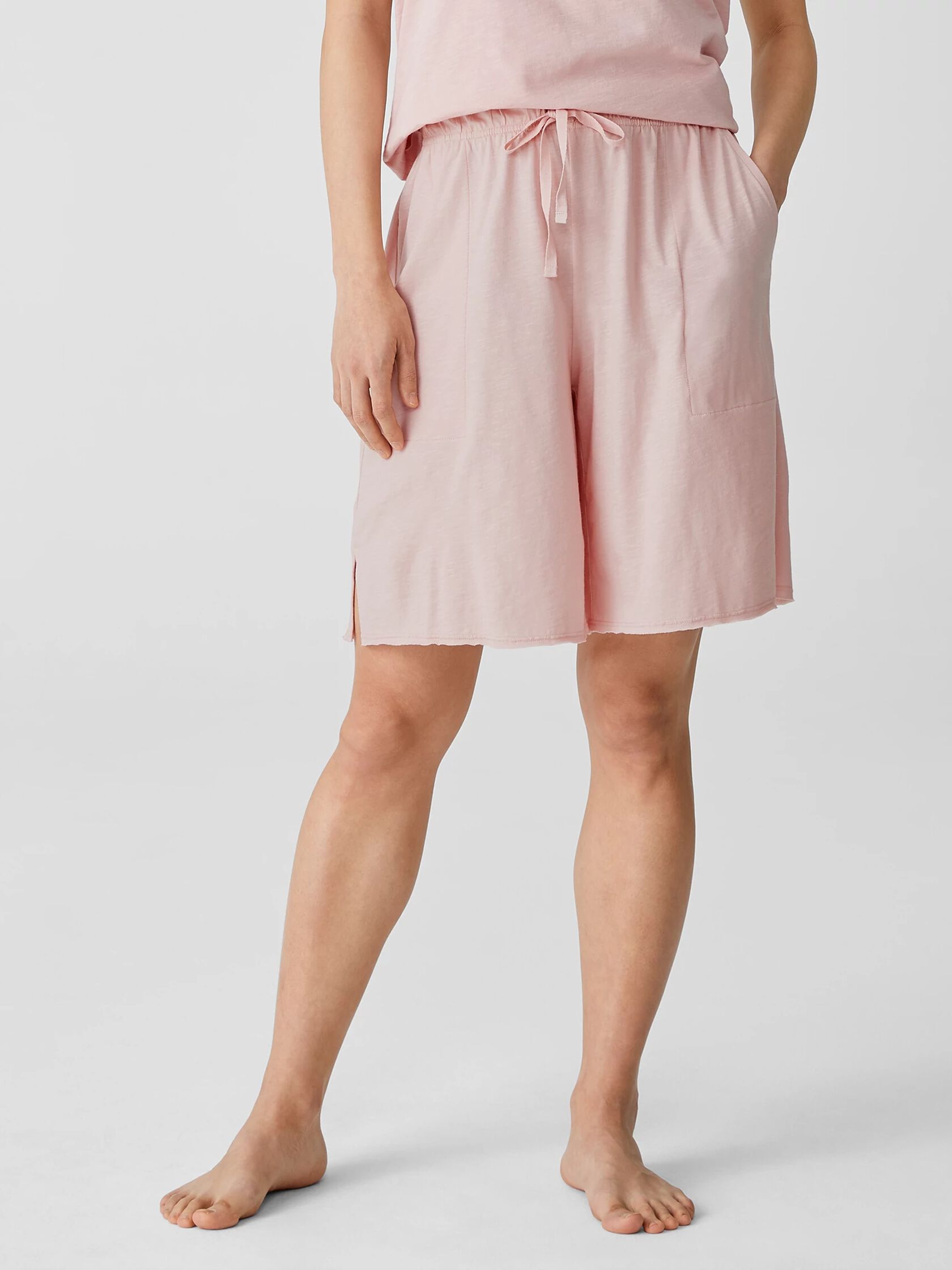 Slubby Organic Cotton Sleep Shorts