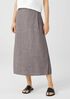 Washed Organic Linen Delave Wrap Skirt
