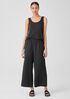 Washed Organic Linen Délavé Wide-Leg Pant