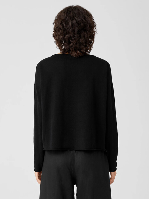 Organic Linen Cotton Jersey Box-Top