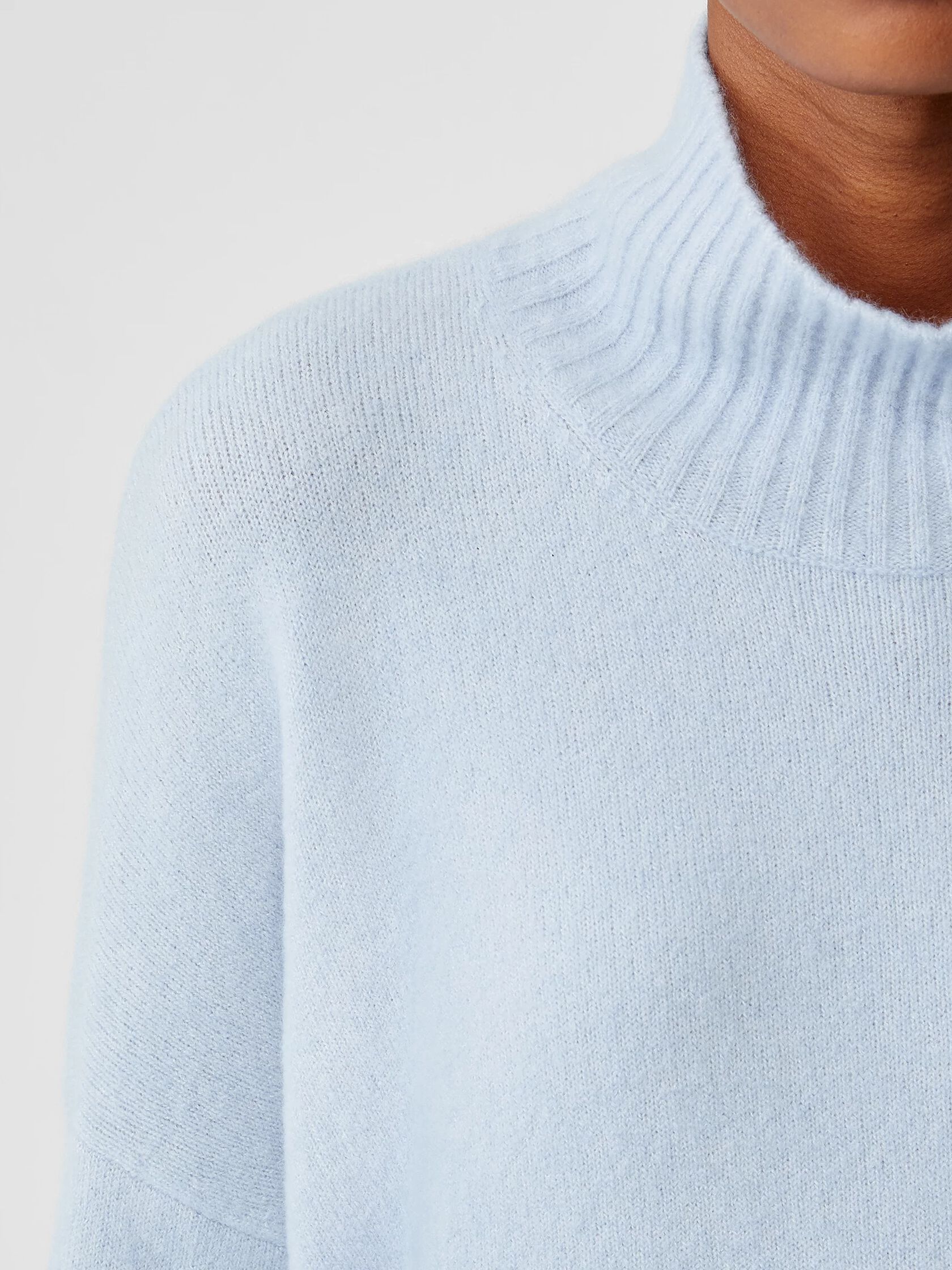 Cashmere Silk Bliss Turtleneck Box-Top