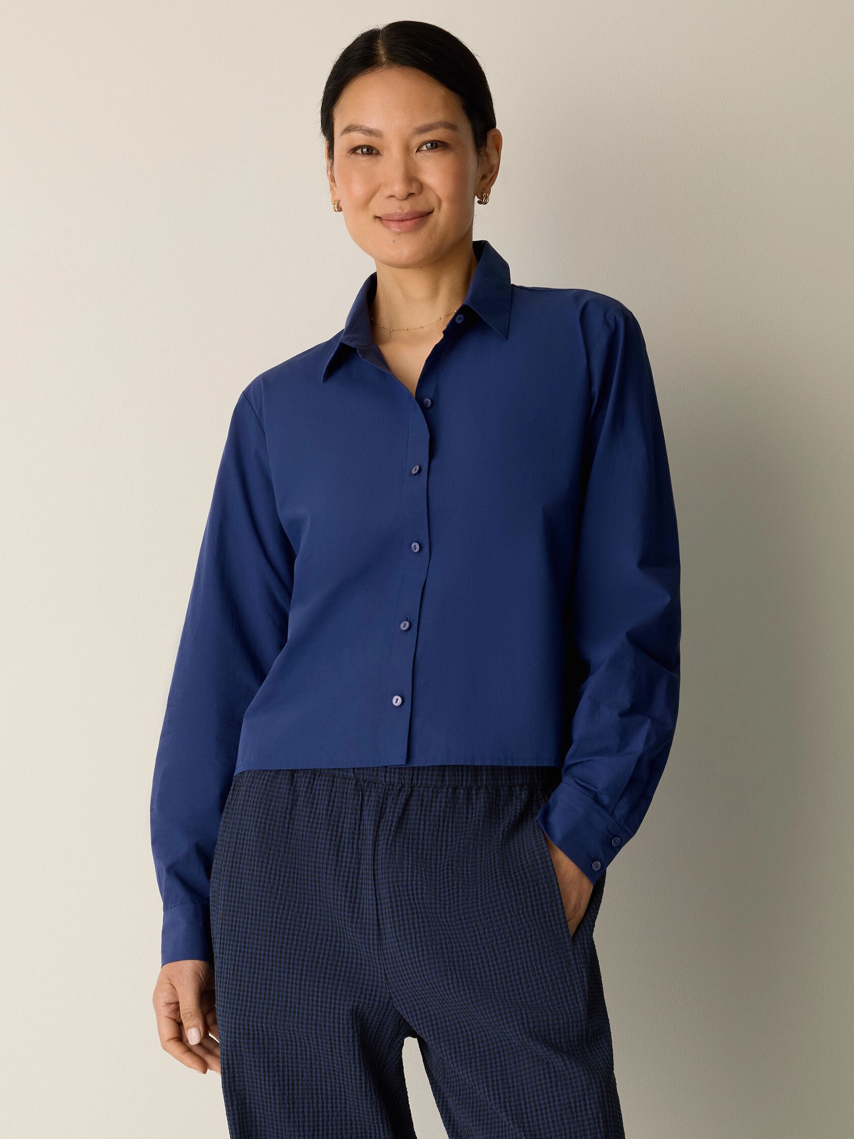 Organic Cotton Poplin Short Shirt