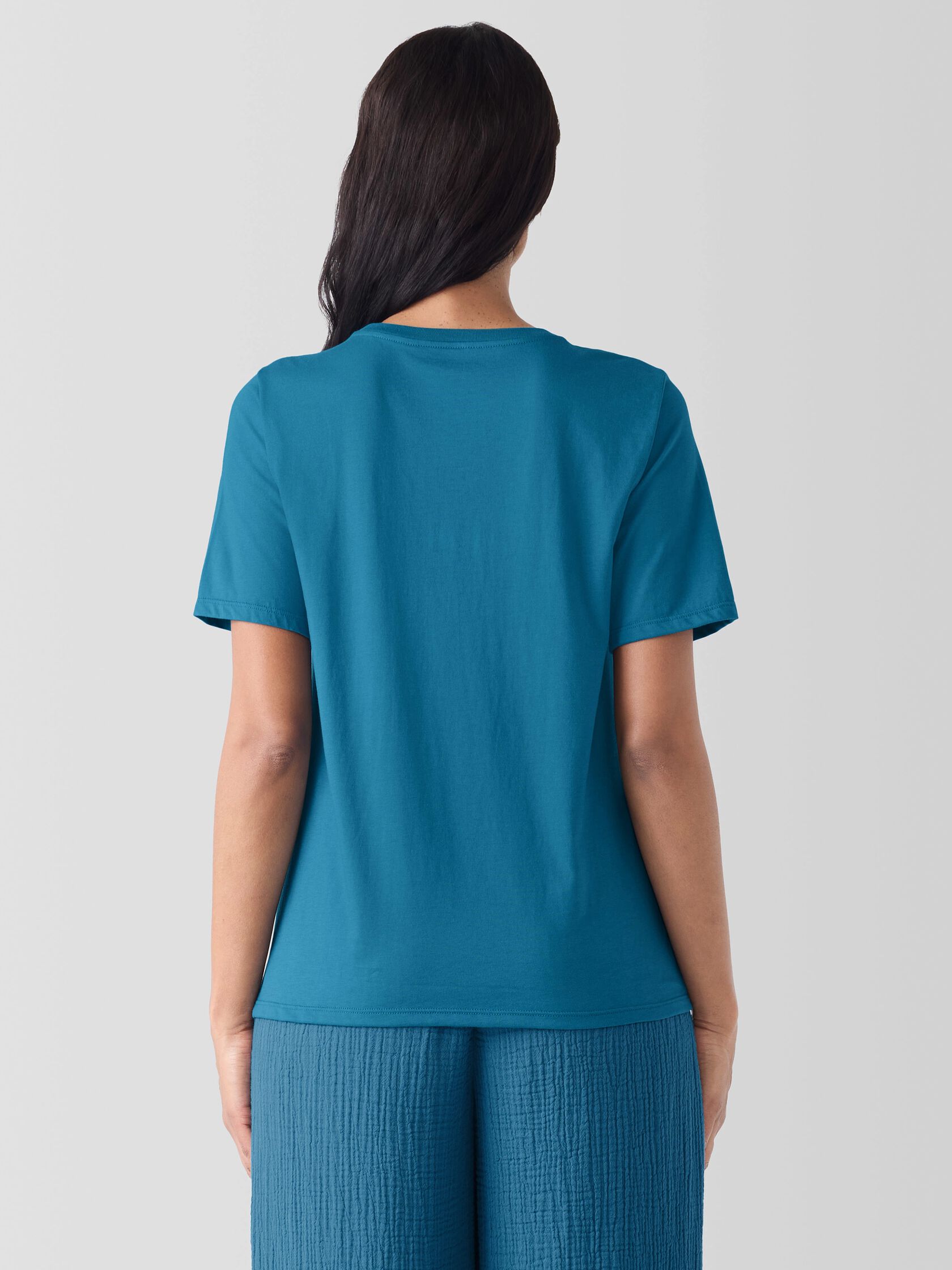 Organic Pima Cotton Jersey Round Neck Tee
