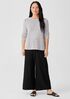 Organic Cotton Linen Slub Crew Neck Top