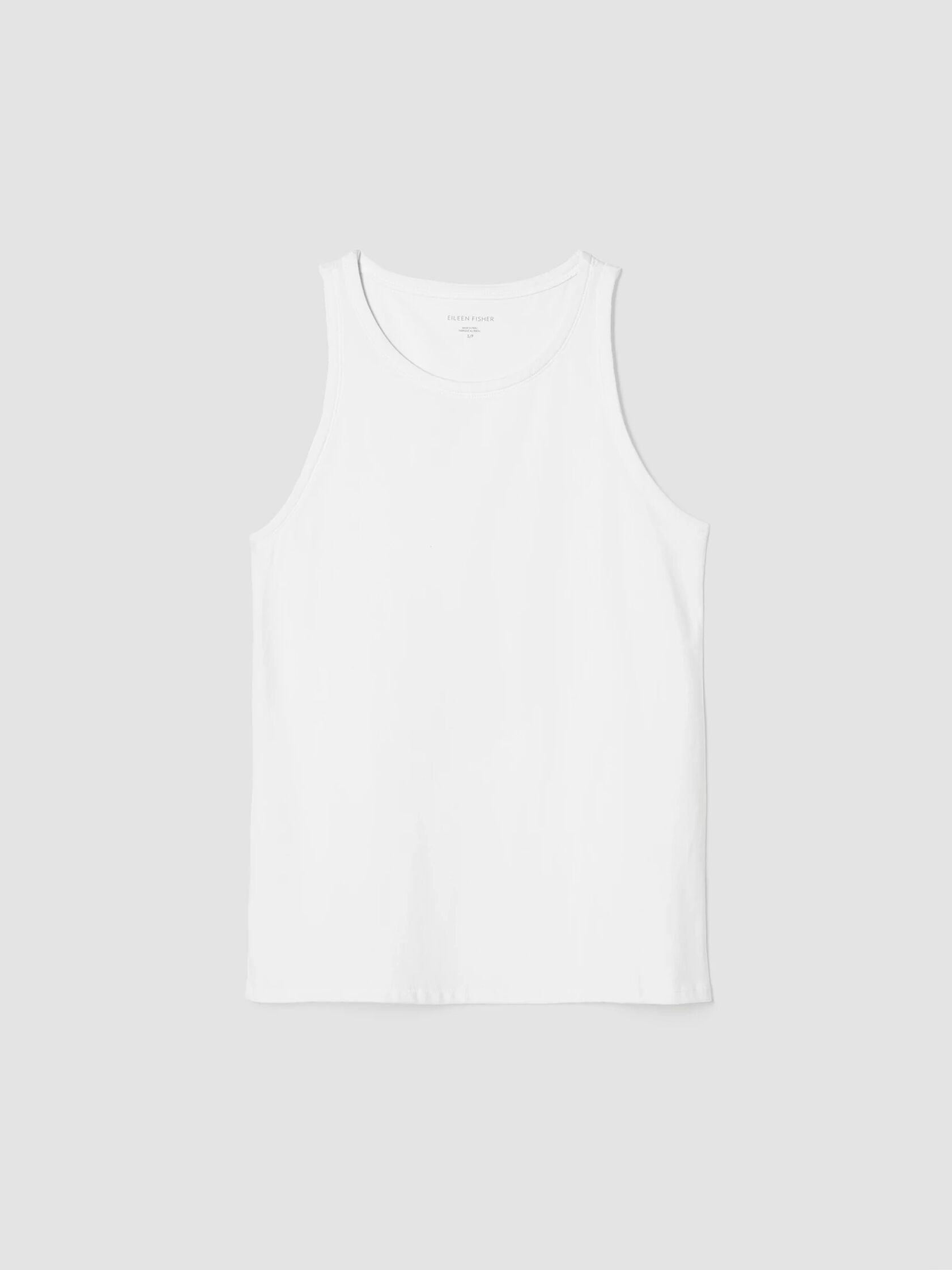 Pima Cotton Stretch Jersey Round Neck Tank