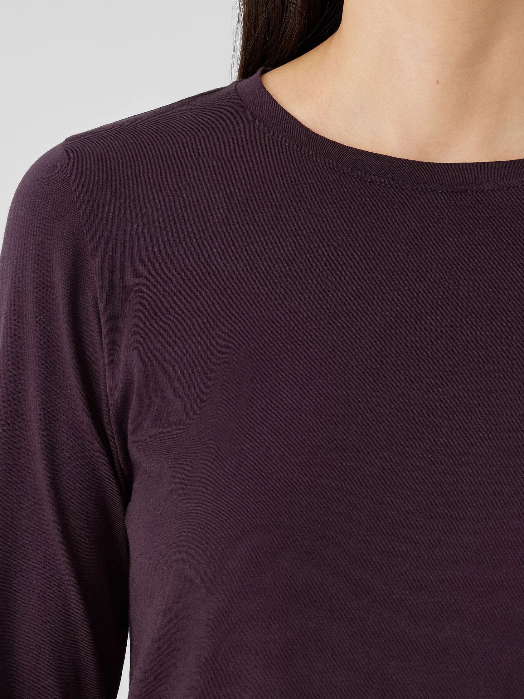 Organic Pima Cotton Jersey Long-Sleeve Tee