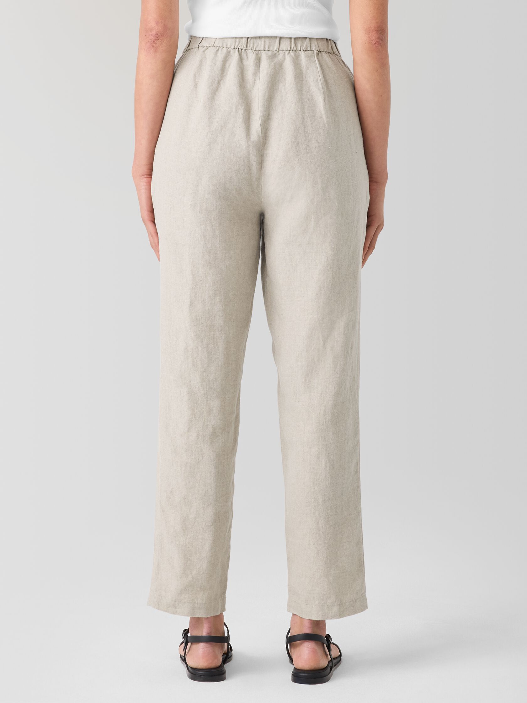 Organic Linen Tapered Pant