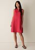Organic Linen Split Neck Dress