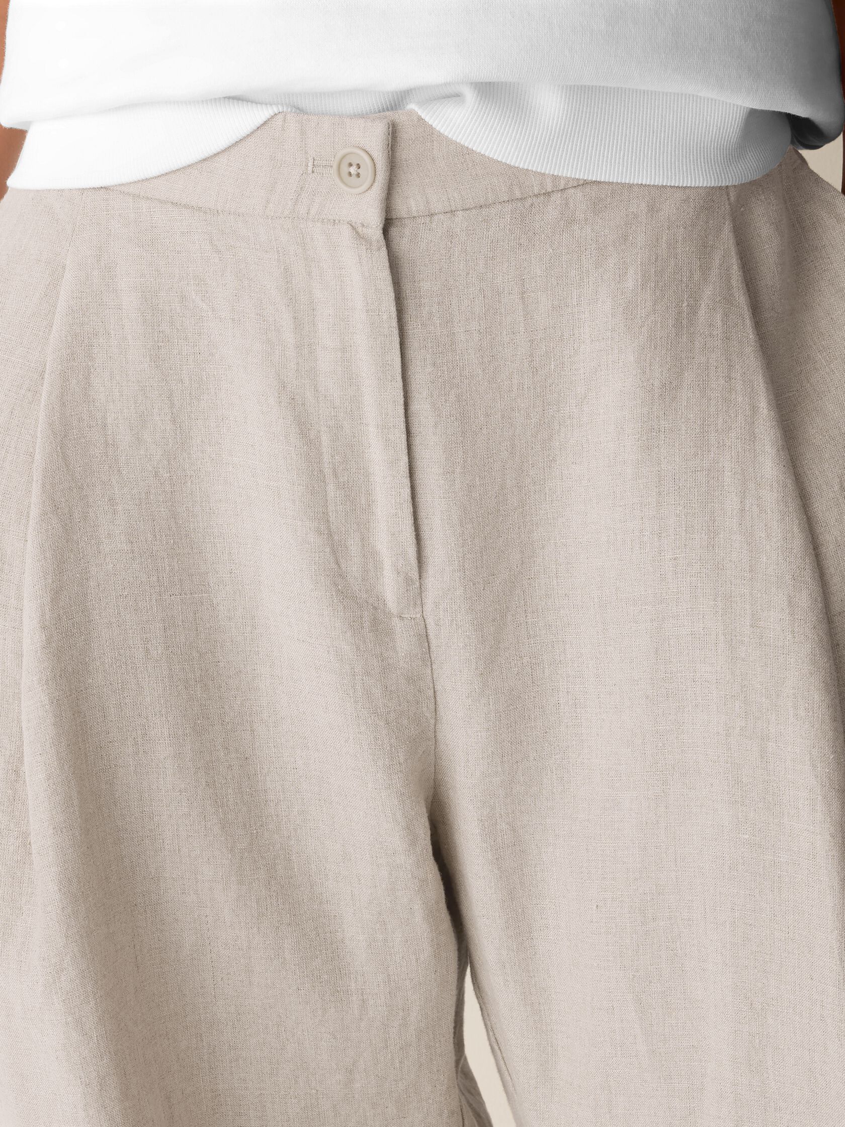 Organic Linen Curved Trouser