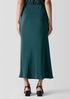 Silk Double Crepe Bias Skirt
