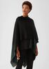 Silk Wool Ombre Poncho