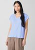 Organic Linen Jersey V-Neck Tee