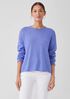 Peruvian Cotton Blend Crew Neck Top