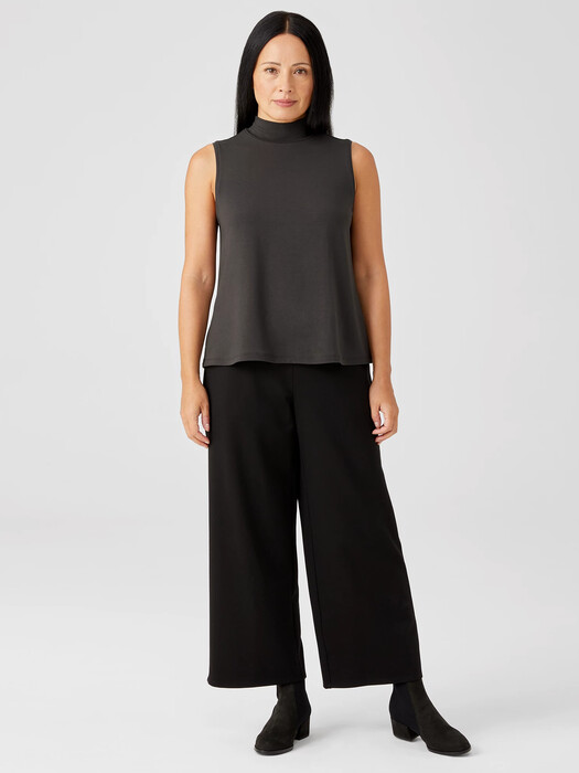 Fine Jersey Mock Neck Tank