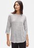 Organic Linen Melange Round Neck Tunic