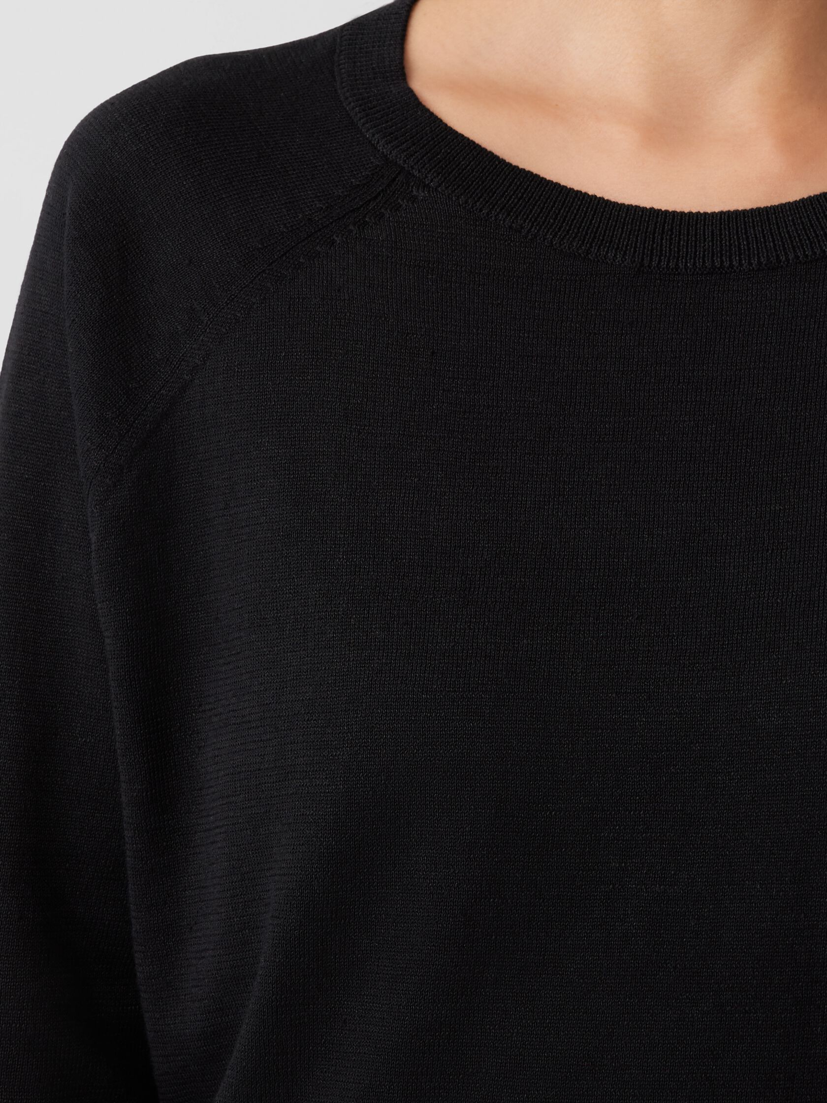 Organic Linen Cotton Raglan-Sleeve Top