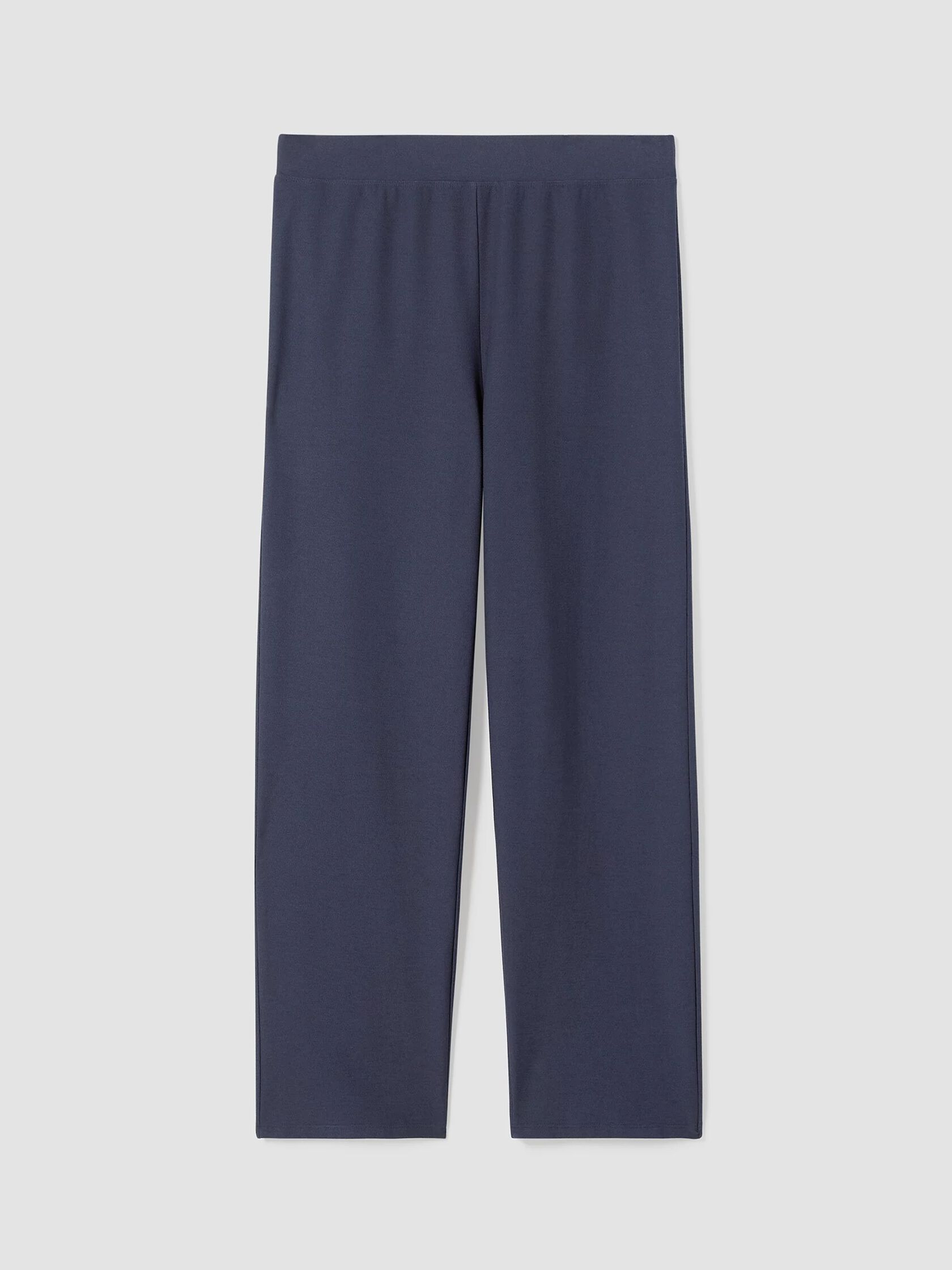 Washable Stretch Crepe Straight Pant