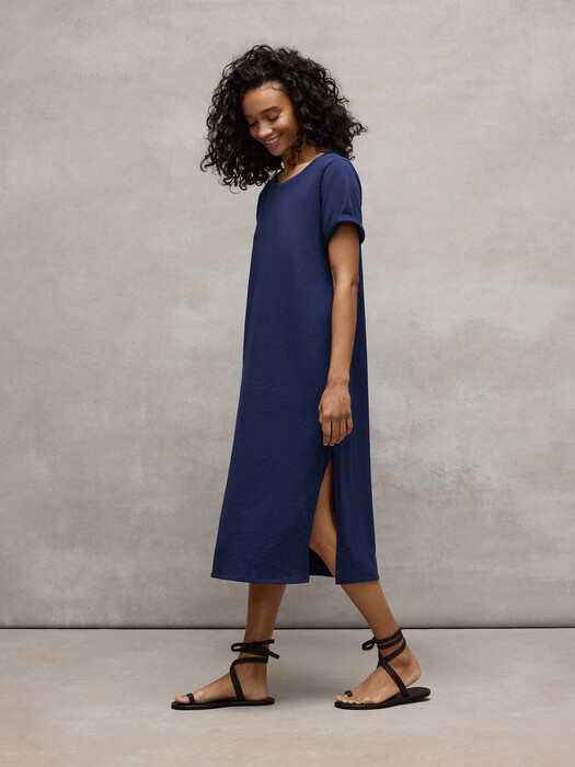 slub knit tee dress Old Navy Waist-Defined Slub Knit Mini T-Shirt Dress in Sugar Poppy Women's XXL