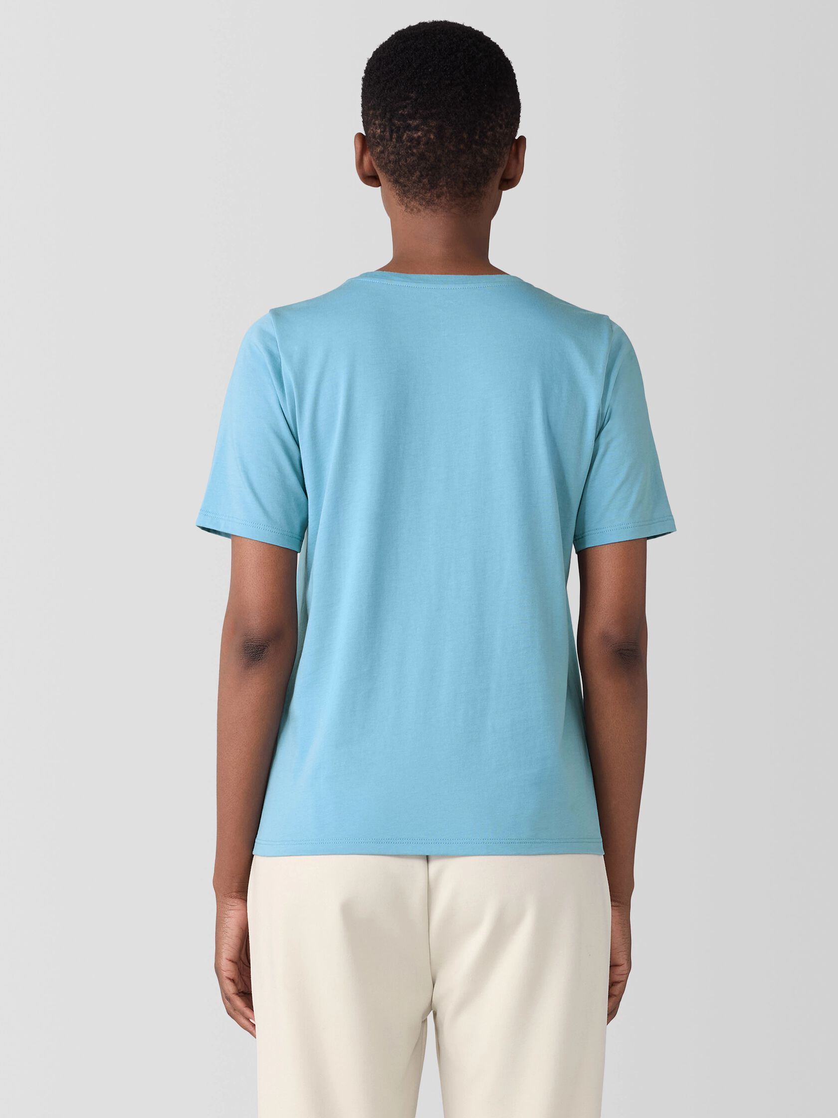Organic Pima Cotton Jersey Round Neck Tee