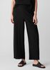 Woven Plissé Wide-Leg Pant