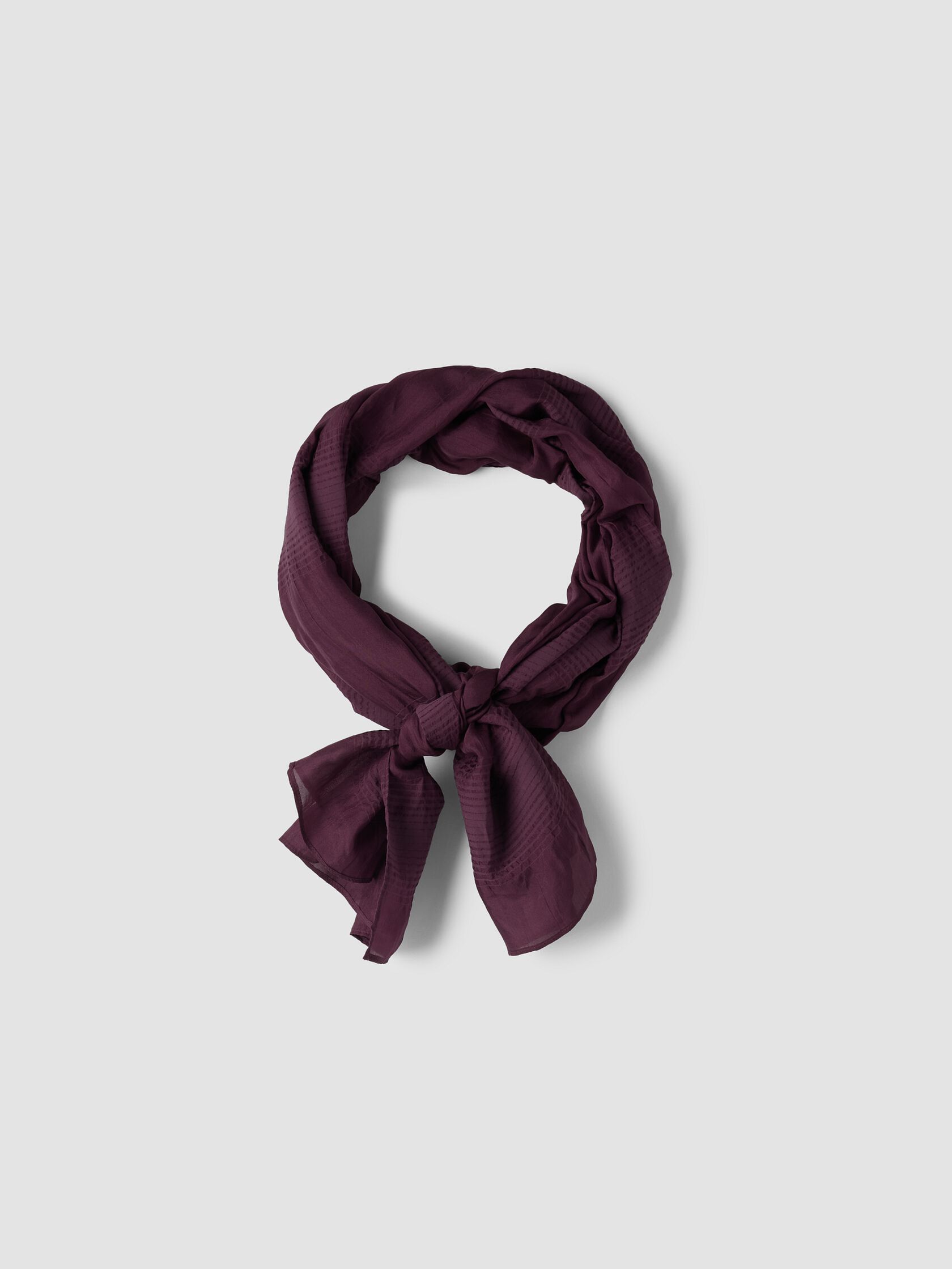 Silk Cotton Pucker Scarf