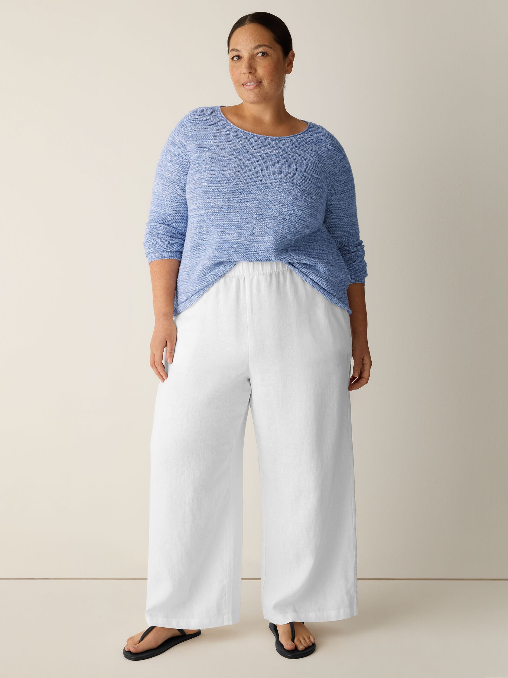 Organic Linen Wide-Leg Pant