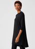 Viscose Jersey Crew Neck Dress