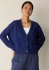 Organic Linen Cotton Slub Slouchy Cardigan