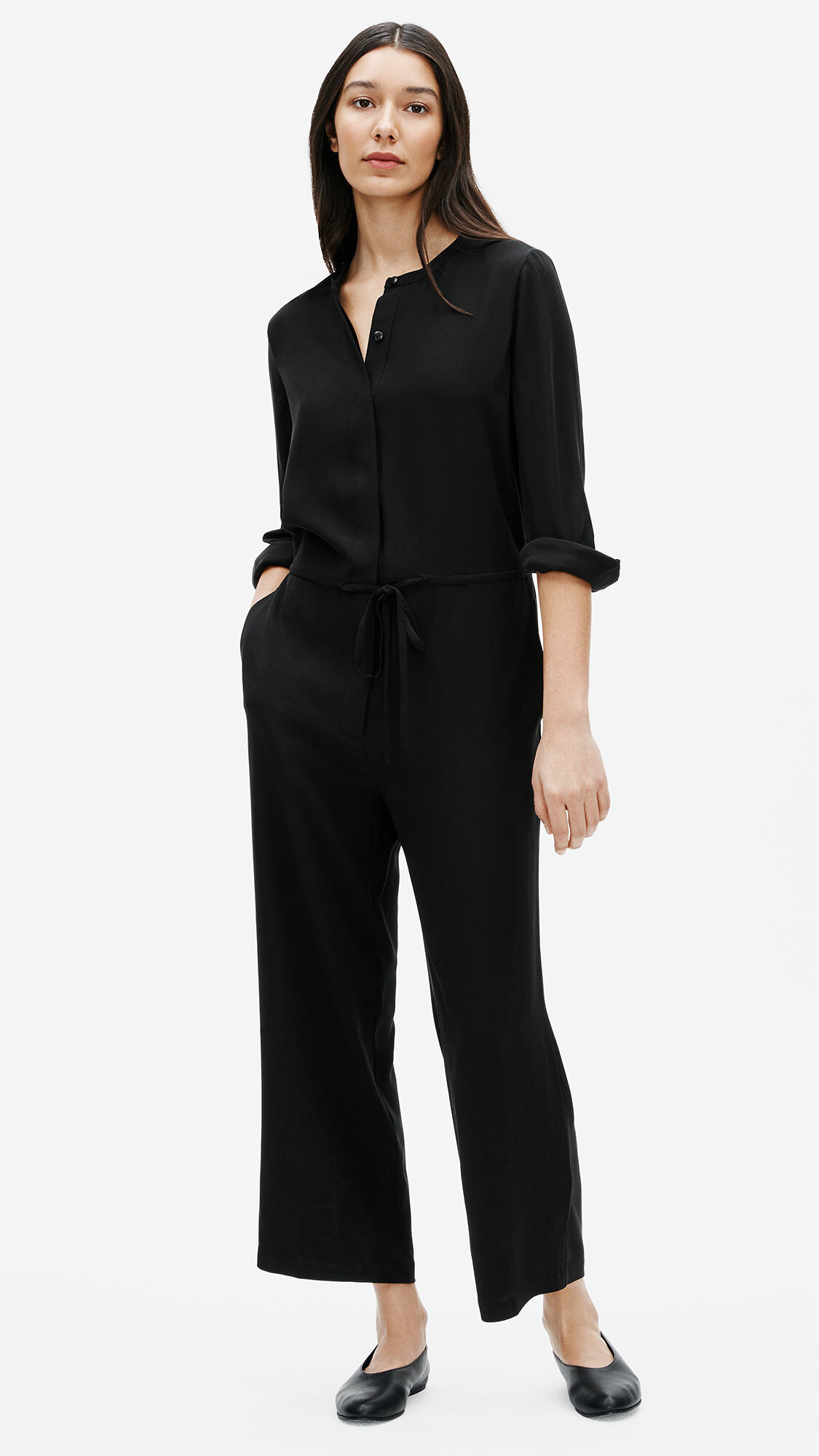 Eileen fisher discount silk jumpsuit