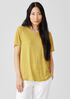 Organic Linen Jersey Crew Neck Tee