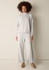 Garment-Dyed Organic Cotton Terry Wide-Leg Pant