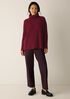 Washable Stretch Crepe Straight Pant